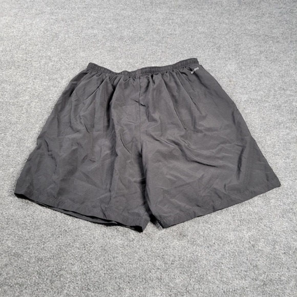 Nike Shorts Womens XL Black Dri Fit Running Active Sportswear Logo - Picture 1 of 9
